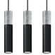 LED Hanglamp zwart beton BORGIO - 3 x GU10 aansluiting LED Hanglamp zwart beton BORGIO - 3 x GU10 aansluiting