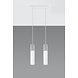 LED Hanglamp wit beton BORGIO - 2 x GU10 aansluiting LED Hanglamp wit beton BORGIO - 2 x GU10 aansluiting