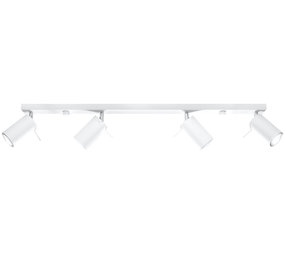 Sollux Lighting LED Plafondspot wit RING - 4 x GU10 aansluiting Sollux Lighting LED Plafondspot wit RING - 4 x GU10 aansluiting