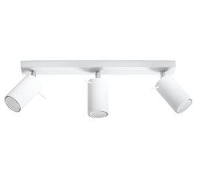 Sollux Lighting LED Plafondspot wit RING - 3 x GU10 aansluiting Sollux Lighting LED Plafondspot wit RING - 3 x GU10 aansluiting