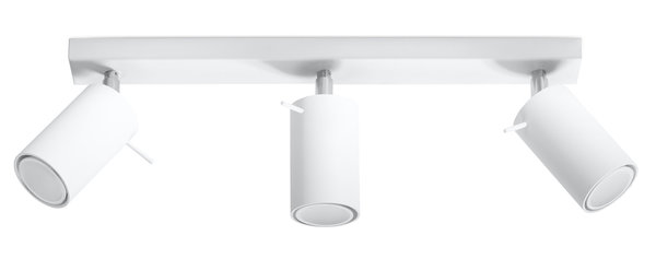 Sollux Lighting LED Plafondspot wit RING - 3 x GU10 aansluiting Sollux Lighting LED Plafondspot wit RING - 3 x GU10 aansluiting