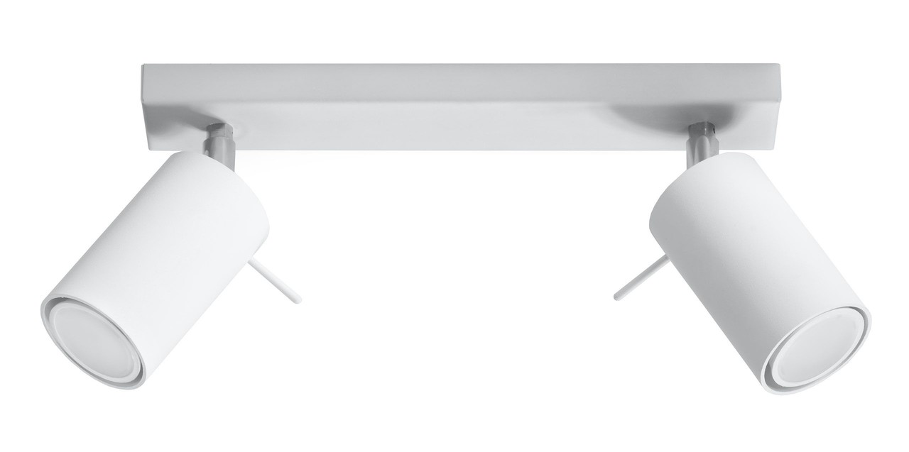 Sollux Lighting LED Plafondspot wit RING - 2 x GU10 aansluiting Sollux Lighting LED Plafondspot wit RING - 2 x GU10 aansluiting