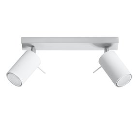 Sollux Lighting LED Plafondspot wit RING - 2 x GU10 aansluiting Sollux Lighting LED Plafondspot wit RING - 2 x GU10 aansluiting
