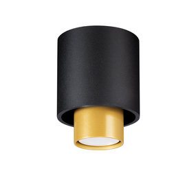 Sollux Lighting LED Plafondspot zwart NESI - 1 x GU10 aansluiting Sollux Lighting LED Plafondspot zwart NESI - 1 x GU10 aansluiting