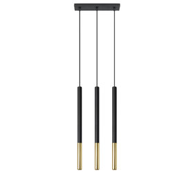 Sollux Lighting Hanglamp MOZAICA 3L zwart/goud