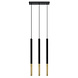LED Hanglamp zwart goud MOZAICA - 3 x G9 aansluiting LED Hanglamp zwart goud MOZAICA - 3 x G9 aansluiting