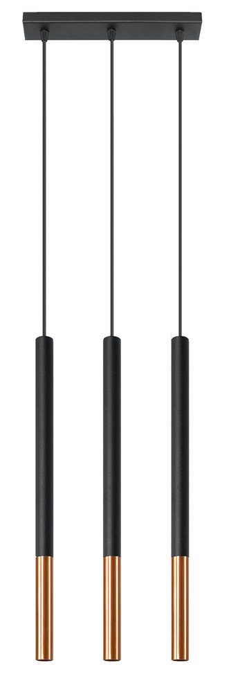 Sollux Lighting LED Hanglamp zwart koper MOZAICA - 3 x G9 aansluiting Sollux Lighting LED Hanglamp zwart koper MOZAICA - 3 x G9 aansluiting