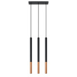 Sollux Lighting LED Hanglamp zwart koper MOZAICA - 3 x G9 aansluiting