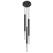 LED Hanglamp zwart chrome MOZAICA - 3 x G9 aansluiting LED Hanglamp zwart chrome MOZAICA - 3 x G9 aansluiting