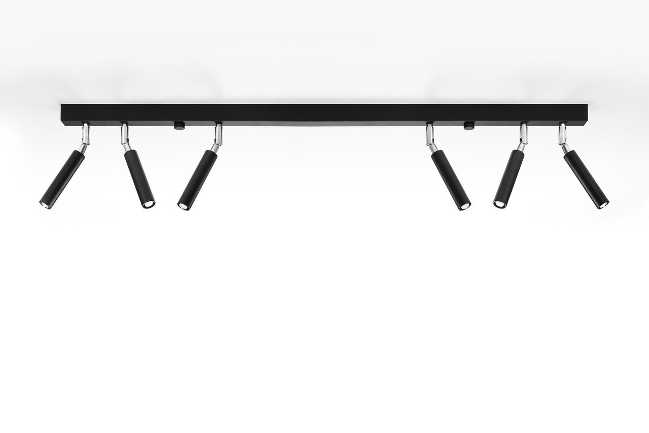 Sollux Lighting LED Plafondspot zwart EYETECH - 6 x G9 aansluiting