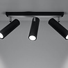 LED Plafondspot zwart zilver DIREZIONE - 3 x GU10 aansluiting LED Plafondspot zwart zilver DIREZIONE - 3 x GU10 aansluiting