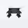 LED Plafondspot zwart MERIDA - 4 x GU10 aansluiting LED Plafondspot zwart MERIDA - 4 x GU10 aansluiting