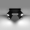 LED Plafondspot zwart MERIDA - 4 x GU10 aansluiting LED Plafondspot zwart MERIDA - 4 x GU10 aansluiting