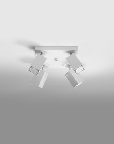 Sollux Lighting LED Plafondspot wit MERIDA - 4 x GU10 aansluiting Sollux Lighting LED Plafondspot wit MERIDA - 4 x GU10 aansluiting