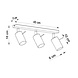 LED Plafondspot chrome RING - 3 x GU10 aansluiting LED Plafondspot chrome RING - 3 x GU10 aansluiting