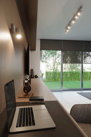 Sollux Lighting LED Plafondspot grijs RING - 4 x GU10 aansluiting