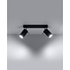 LED Plafondspot zwart RING - 2 x GU10 aansluiting LED Plafondspot zwart RING - 2 x GU10 aansluiting