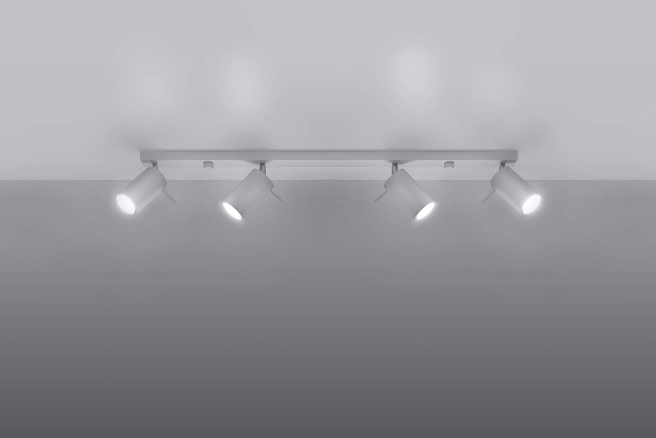 Sollux Lighting LED Plafondspot wit RING - 4 x GU10 aansluiting Sollux Lighting LED Plafondspot wit RING - 4 x GU10 aansluiting