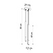 LED Hanglamp zwart chrome MOZAICA - 3 x G9 aansluiting LED Hanglamp zwart chrome MOZAICA - 3 x G9 aansluiting