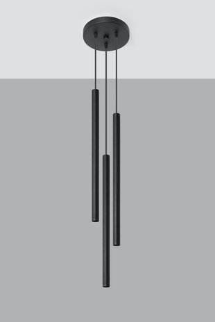 Sollux Lighting LED Hanglamp zwart PASTELO - 3 x G9 aansluiting Sollux Lighting LED Hanglamp zwart PASTELO - 3 x G9 aansluiting