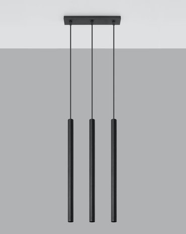 Sollux Lighting LED Hanglamp zwart PASTELO - 3 x G9 aansluiting Sollux Lighting LED Hanglamp zwart PASTELO - 3 x G9 aansluiting