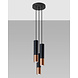 LED Hanglamp zwart koper LOOPEZ - 3 x GU10 aansluiting LED Hanglamp zwart koper LOOPEZ - 3 x GU10 aansluiting