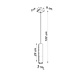 LED Hanglamp zwart koper LOOPEZ - 1 x GU10 aansluiting LED Hanglamp zwart koper LOOPEZ - 1 x GU10 aansluiting