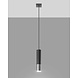 LED Hanglamp zwart chrome LOOPEZ - 1 x GU10 aansluiting LED Hanglamp zwart chrome LOOPEZ - 1 x GU10 aansluiting