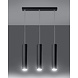 LED Hanglamp mat zwart LOOPEZ - 3 x GU10 aansluiting LED Hanglamp mat zwart LOOPEZ - 3 x GU10 aansluiting