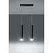 LED Hanglamp mat zwart LAGOS - 2 x GU10 aansluiting LED Hanglamp mat zwart LAGOS - 2 x GU10 aansluiting