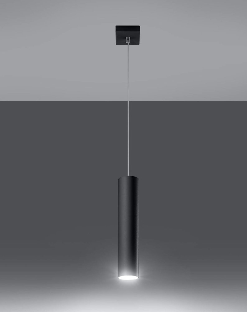 Sollux Lighting LED Hanglamp mat zwart LAGOS - 1 x GU10 aansluiting Sollux Lighting LED Hanglamp mat zwart LAGOS - 1 x GU10 aansluiting
