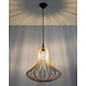 LED Hanglamp hout ELZA - 1 x E27 aansluiting LED Hanglamp hout ELZA - 1 x E27 aansluiting