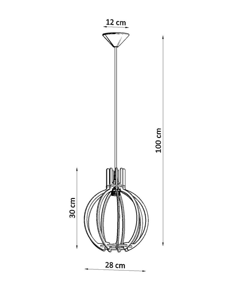 Sollux Lighting LED Hanglamp hout ARANCIA - 1 x E27 aansluiting Sollux Lighting LED Hanglamp hout ARANCIA - 1 x E27 aansluiting