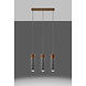 LED Hanglamp beton hout ZANE - 3 x GU10 aansluiting LED Hanglamp beton hout ZANE - 3 x GU10 aansluiting