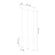 LED Hanglamp beton hout ZANE - 3 x GU10 aansluiting LED Hanglamp beton hout ZANE - 3 x GU10 aansluiting