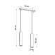 LED Hanglamp wit beton BORGIO - 2 x GU10 aansluiting LED Hanglamp wit beton BORGIO - 2 x GU10 aansluiting
