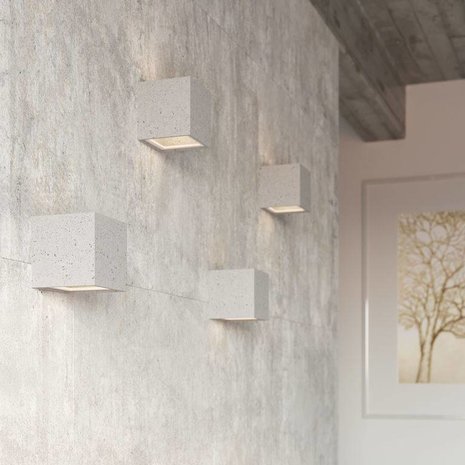 Sollux Lighting LED Wandlamp beton LEO - 1 x G9 aansluiting Sollux Lighting LED Wandlamp beton LEO - 1 x G9 aansluiting