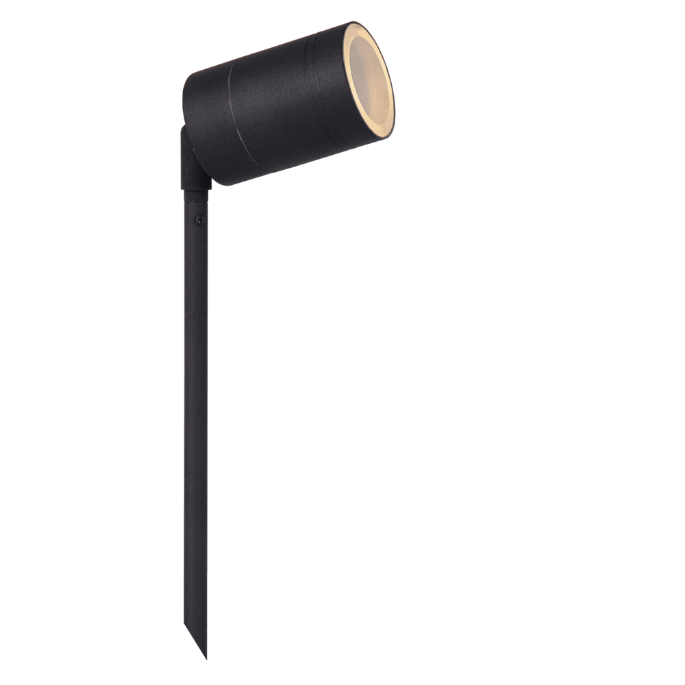 LED tuinspot DUK groen met grondspies voor buiten, IP65, incl. GU10 lamp (warm wit, 7.6W, 1103lm, 33