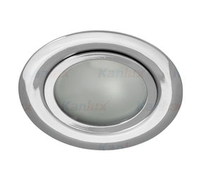 Kanlux OP=OP LED Inbouwspot Armatuur - Chrome 73MM - Geschikt voor keuken/meubel kast | Zaagmaat 55MM - G4 Steekfitting 12V aansluiting Kanlux OP=OP LED Inbouwspot Armatuur - Chrome 73MM - Geschikt voor keuken/meubel kast | Zaagmaat 55MM - G4 Steekfitting 12V aansluiting