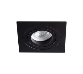 Kanlux LED inbouwspot Premium zwart - Zaagmaat 74-80mm buitenmaat 90x90mm Kanlux LED inbouwspot Premium zwart - Zaagmaat 74-80mm buitenmaat 90x90mm