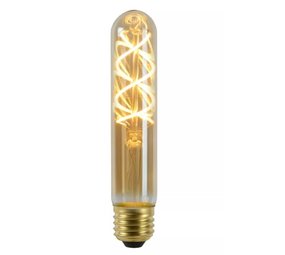 Lucide LED filament dimbaar  lamp - E27 Fitting - Type T32 - 4,9W 2200K Amber - 15CM Lucide LED filament dimbaar  lamp - E27 Fitting - Type T32 - 4,9W 2200K Amber - 15CM