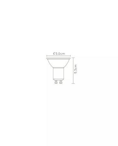 Lucide LED Spot GU10 MR16 Wit Dim to Warm 5W 320lm 2200K-3000K