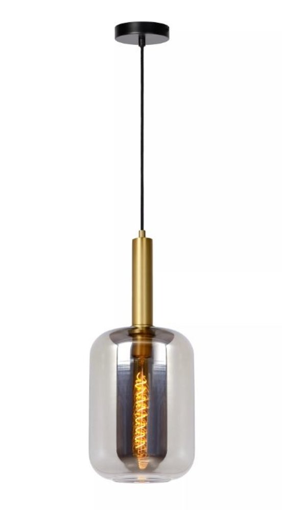 Lucide Lucide JOANET - Hanglamp - Ø 22 cm - 1xE27 - Fumé Lucide Lucide JOANET - Hanglamp - Ø 22 cm - 1xE27 - Fumé