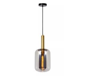 Lucide LED Hanglamp JOANET mat goud - E27 fitting - Fumé Lucide LED Hanglamp JOANET mat goud - E27 fitting - Fumé