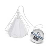 Aigostar LED Hanglamp retro wit - E27 fitting - 110cm hoog - Excl. lichtbron