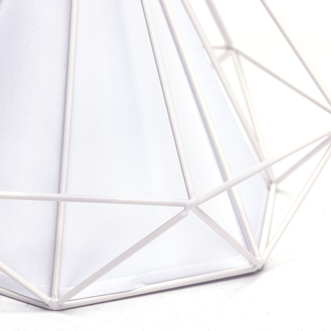 Aigostar LED Hanglamp retro wit - E27 fitting - 110cm hoog - Excl. lichtbron Aigostar LED Hanglamp retro wit - E27 fitting - 110cm hoog - Excl. lichtbron