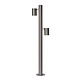 Lucide LED Sokkellamp Buiten - GU10 - 2x5W 2700K - IP44 - Mat chroom Lucide LED Sokkellamp Buiten - GU10 - 2x5W 2700K - IP44 - Mat chroom