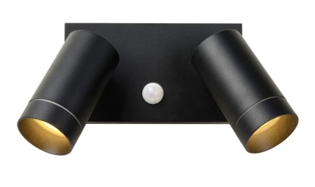 Lucide Lucide TAYLOR - Wandspot Buiten - 2xGU10 - IP54 - Zwart Lucide Lucide TAYLOR - Wandspot Buiten - 2xGU10 - IP54 - Zwart