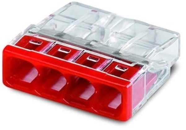 WAGO Lasklem 4-voudig 0,5-2,5 mm² 2273-204 - 100 stuks WAGO Lasklem 4-voudig 0,5-2,5 mm² 2273-204 - 100 stuks