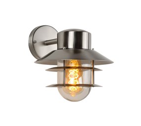 Lucide ZICO - Wandlamp Buiten - 1xE27 - IP44 - Mat chroom Lucide ZICO - Wandlamp Buiten - 1xE27 - IP44 - Mat chroom